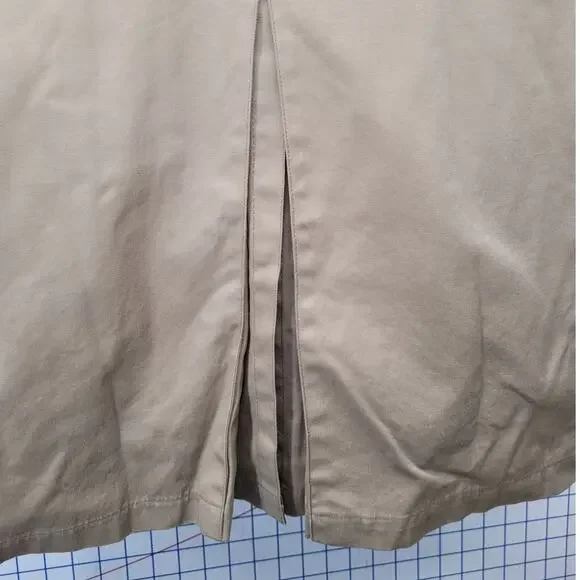 Princine Imports Vintage Beige Double Breasted Trench Coat Classic Style